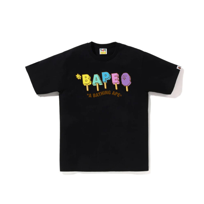 Colorful Cartoon Popsicle Print Short Sleeve tee 5colors