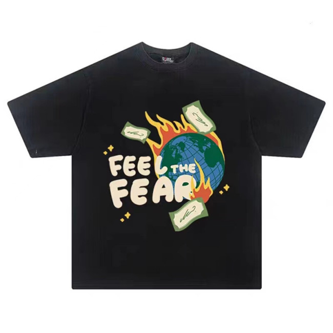 1:1 quality version Earth Letter Print Short Sleeve Tee