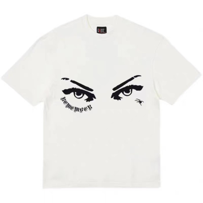 1:1 quality version Vintage Eye Print Short Sleeve Tee