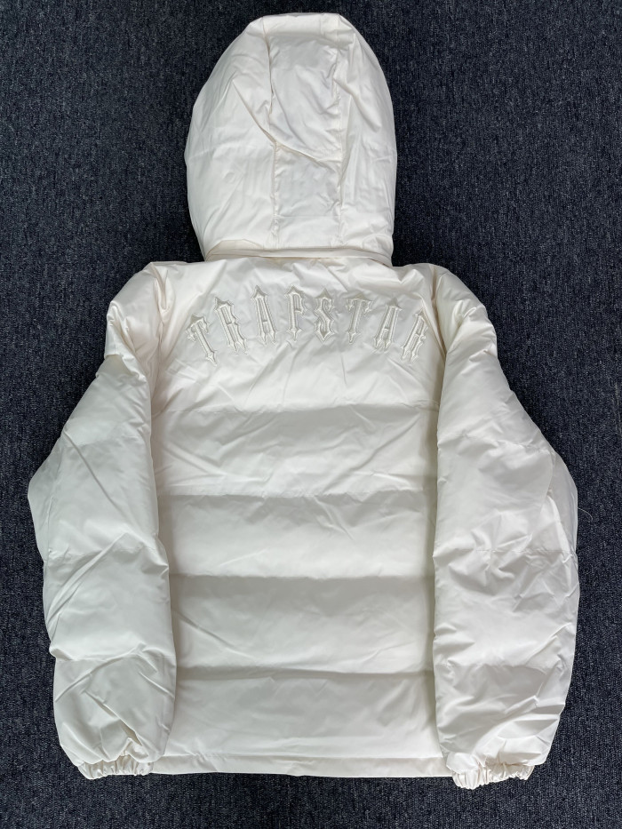 1:1 quality version Beige Long Cross Down Jacket