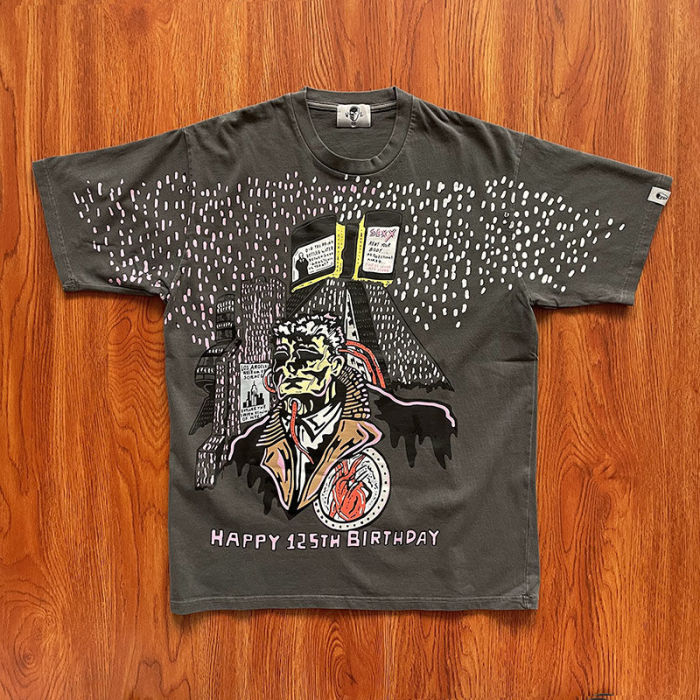1:1 quality version Skull Spot Cotton Short Sleeve Tee