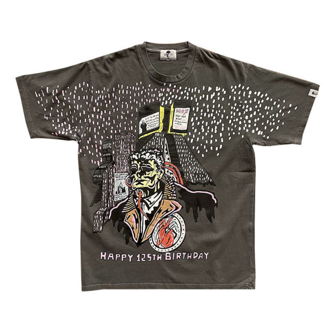 1:1 quality version Skull Spot Cotton Short Sleeve Tee