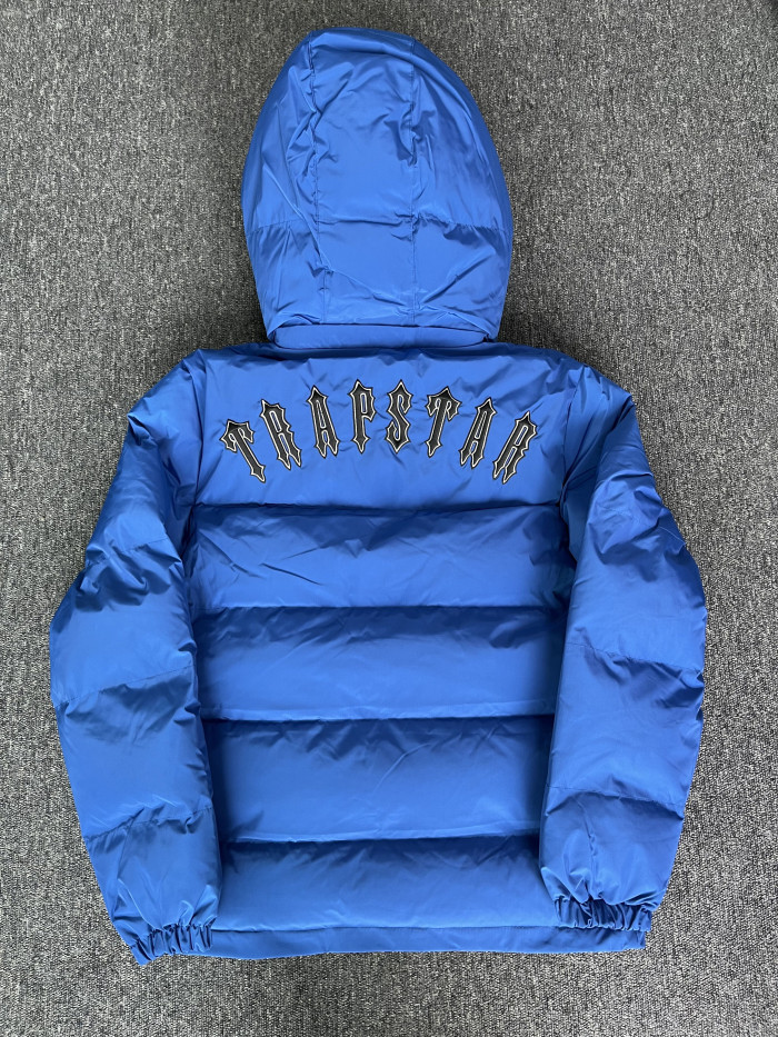 1:1 quality version Dark Blue long Cross Front Down Jacket