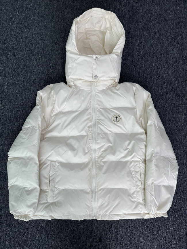 1:1 quality version Beige Long Cross Down Jacket