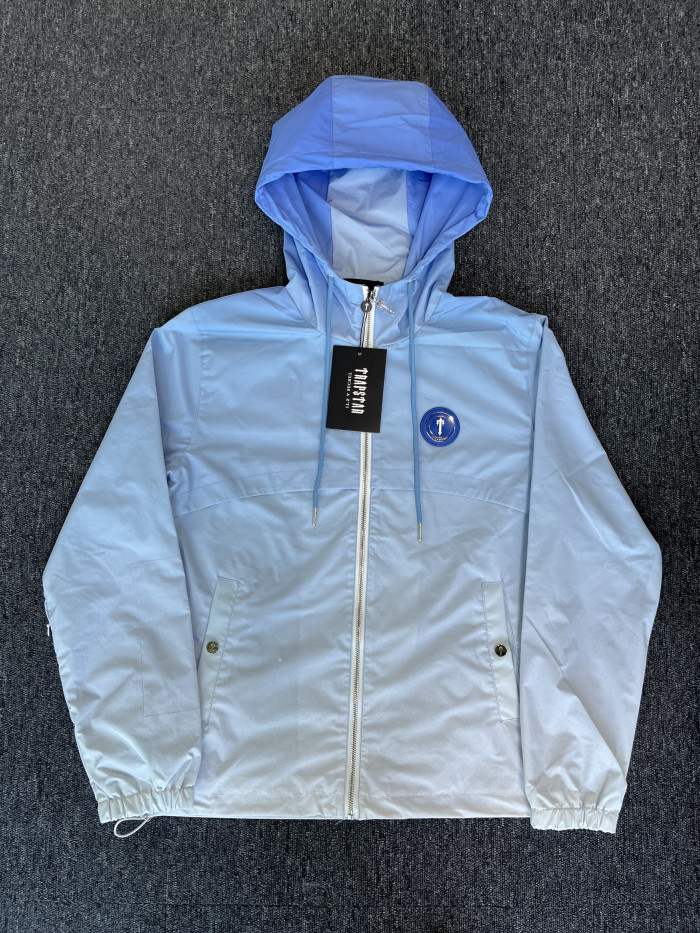 1:1 quality version Gradient Blue Trench  jacket