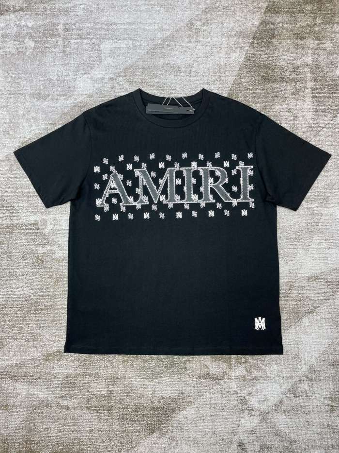 1:1 quality version Personalized letter print  tee 2 colors