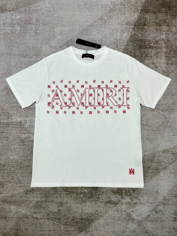 1:1 quality version Personalized letter print  tee 2 colors