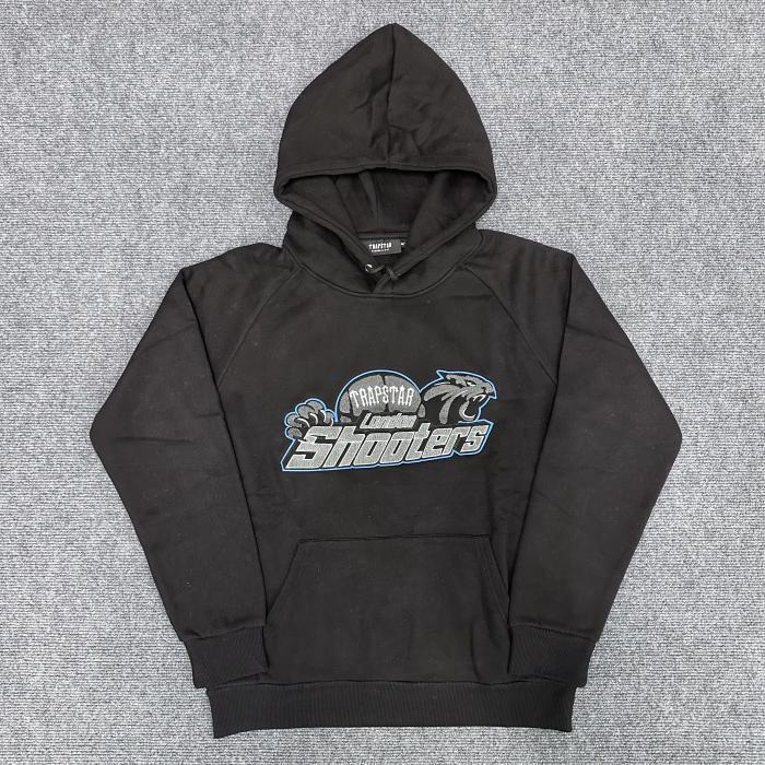Tiger Label Gray Towel Embroidered Sweatshirt Hoodie