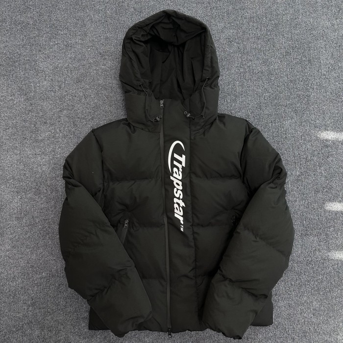 1:1 quality version Black and White Hooded Casual Down Jacket