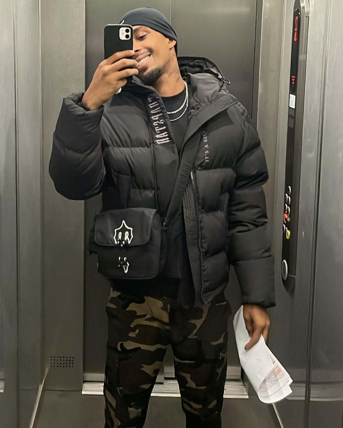 1:1 quality version  New black down-filled cotton jacket