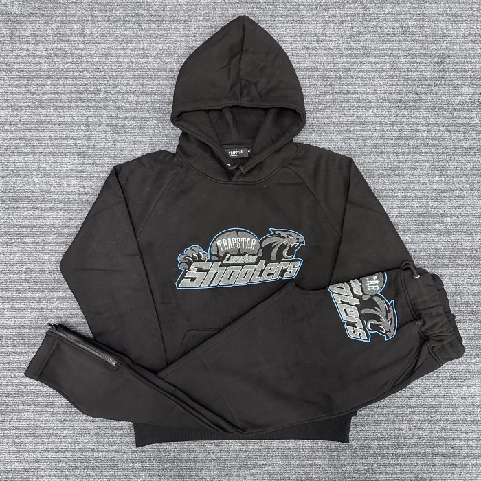 Tiger Label Gray Towel Embroidered Sweatshirt Hoodie