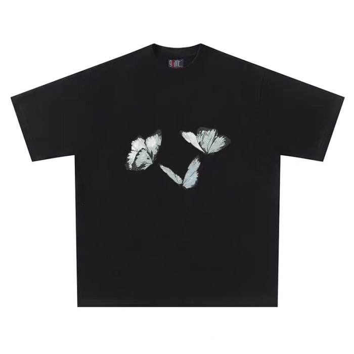 1:1 quality version Illustration Butterfly Print Tee 2 Colors