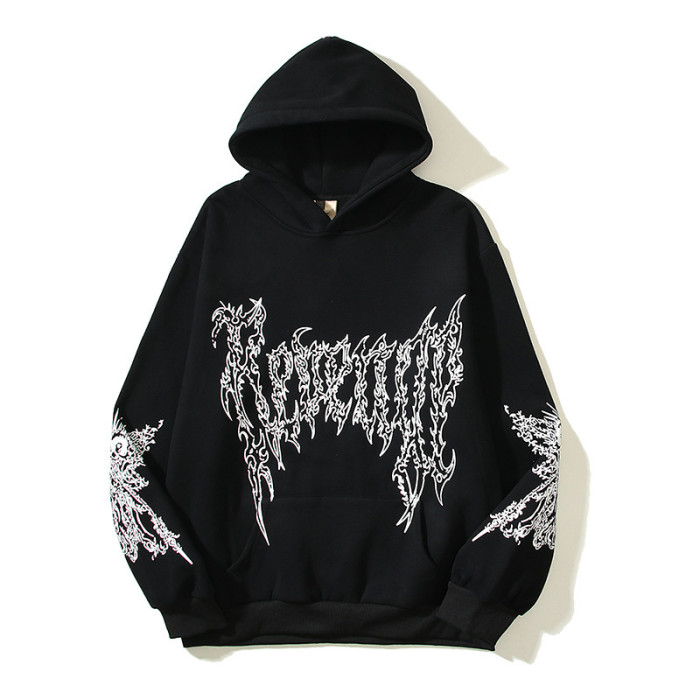 Crucifix Unicorn Arms Diablo Style Skull Sweatshirt Hoodie