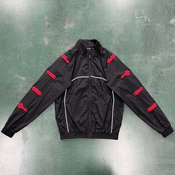 1:1 quality version Red Cross Wrap Around Embroidered Jacket Set
