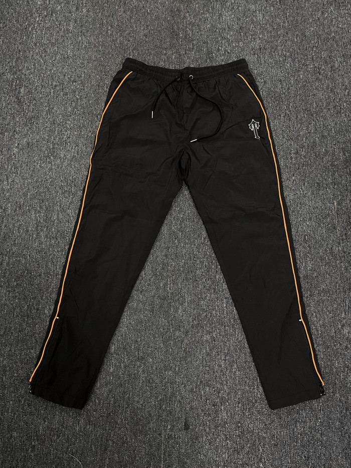1:1 quality version Black Orange Trim Embroidered Jacket Set