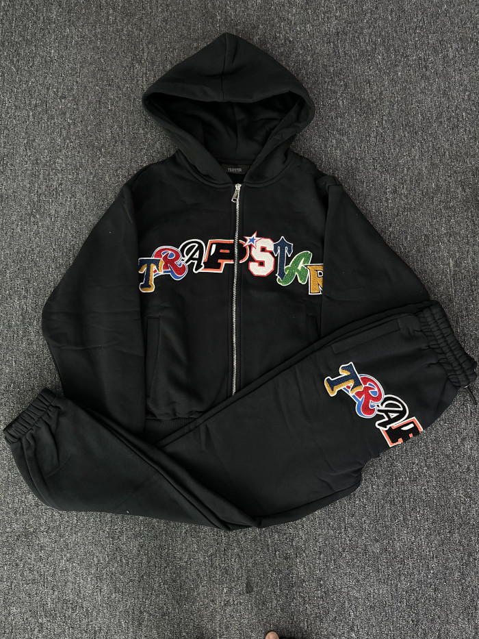 [buy more save more] 1:1 quality version Colorful Towel Embroidery Zipper Hoodie