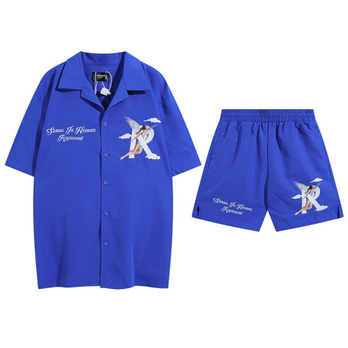 Angel Letter R Printed Shorts 4 Colors