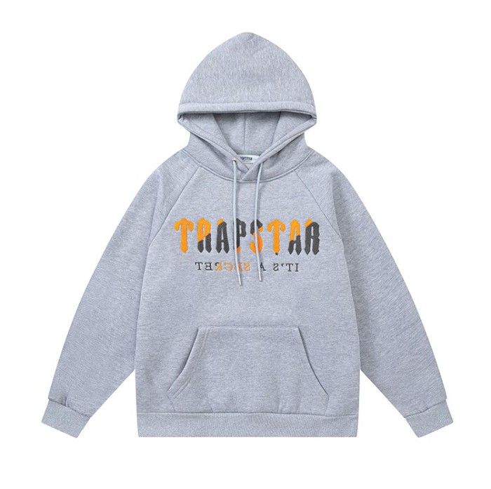 [buy more save more] Orange and Black Towel Embroidered Sweatshirt Hoodie 2 colors
