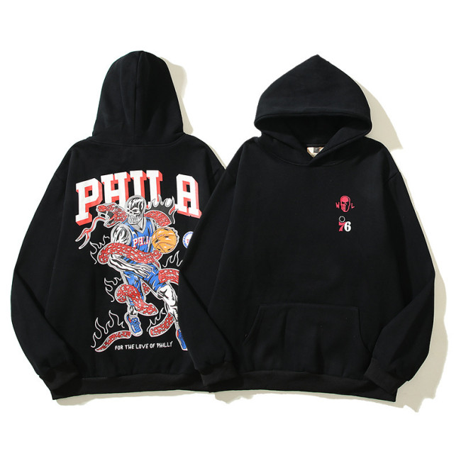 Skeleton Basketball and Snake Print Hoodie