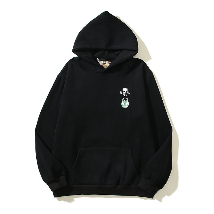 Samurai Skull Print Sweatshirt Hoodie