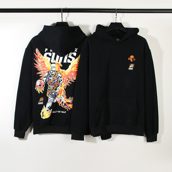 Skeleton Eagles and Basketball Sweatshirt Hoodie