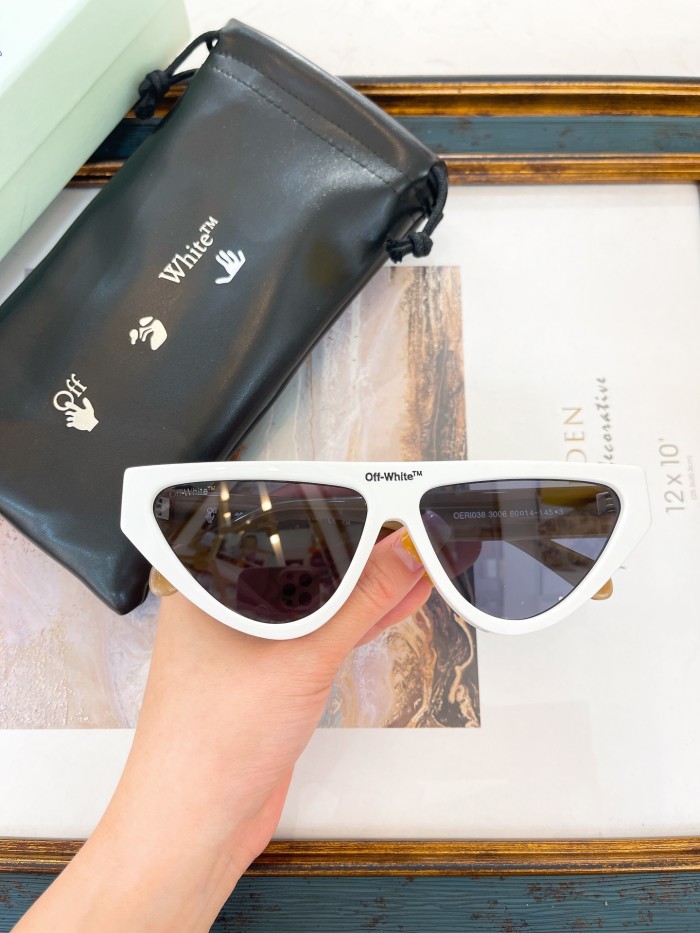 1:1 quality version Fashion inverted triangle thick sunglasses 6 Colors