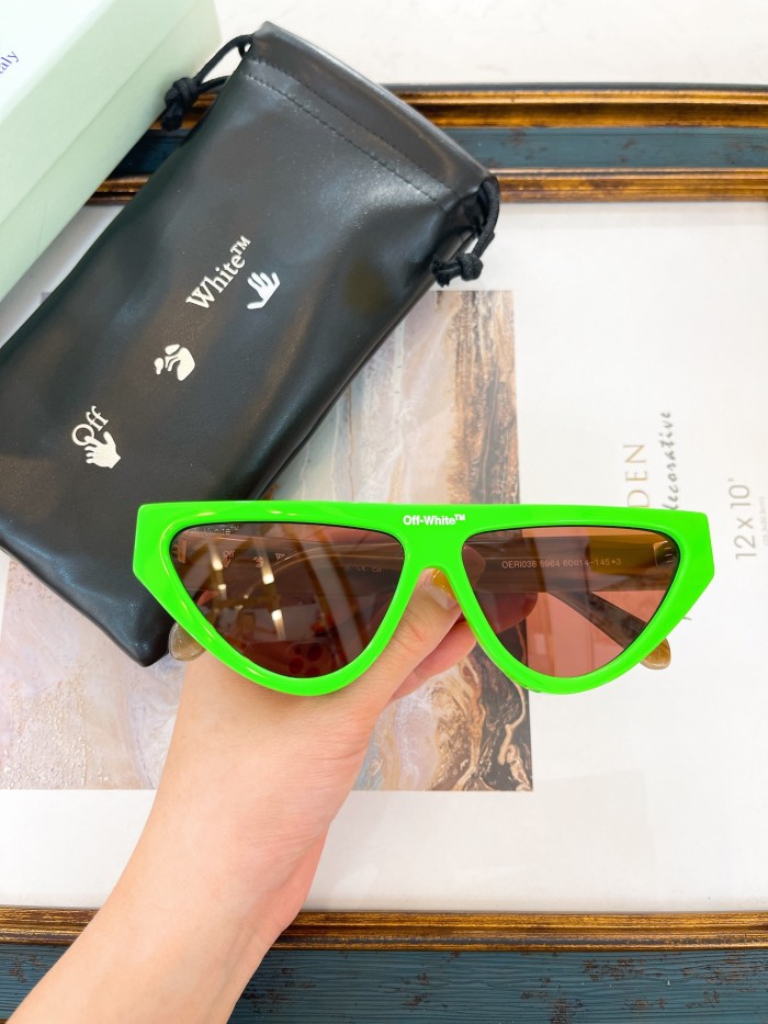 1:1 quality version Fashion inverted triangle thick sunglasses 6 Colors