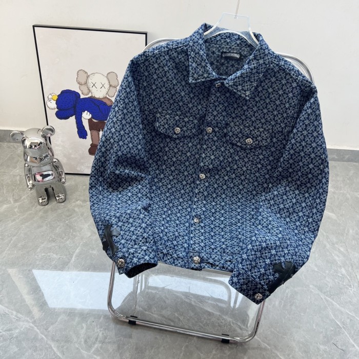 1:1 quality version Veneer Heavy Duty Full Print Horseshoe Denim Jacket