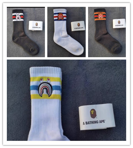 Shark's Head Cotton Socks 4 Colors