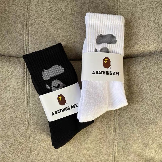 [Buy More Save More]Black and White Monkey Cotton Socks
