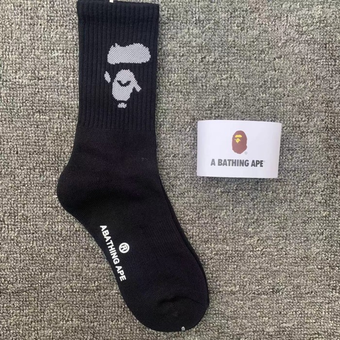[Buy More Save More]Black and White Monkey Cotton Socks