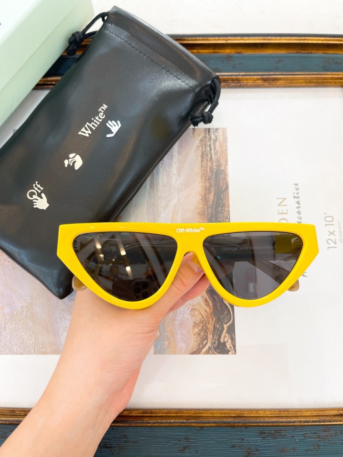 1:1 quality version Fashion inverted triangle thick sunglasses 6 Colors