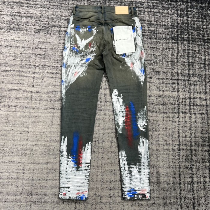 1:1 quality version Street Graffiti Trend Jeans