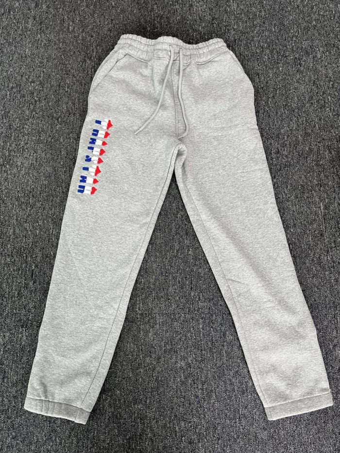 1:1 quality version Gradient Reflective Letter Embroidered Sweatpants