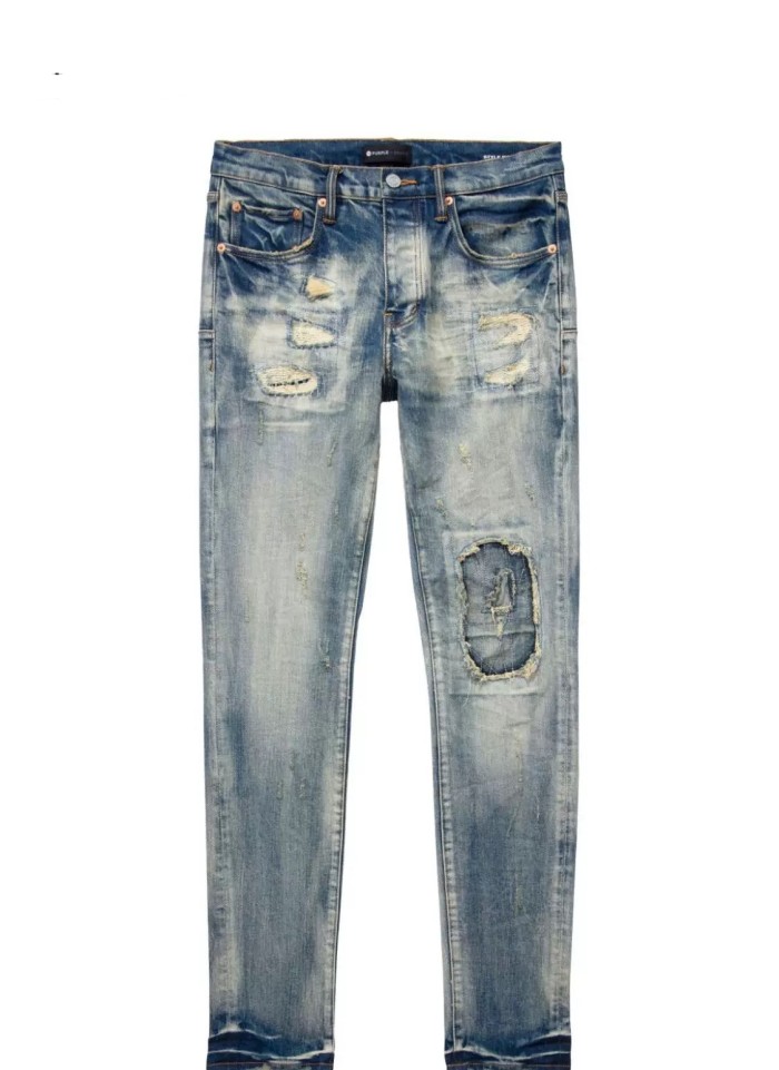1:1 quality version High street ripped and distressed jeans