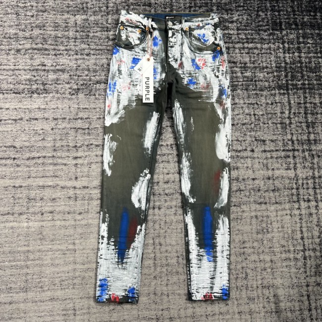 1:1 quality version Street Graffiti Trend Jeans