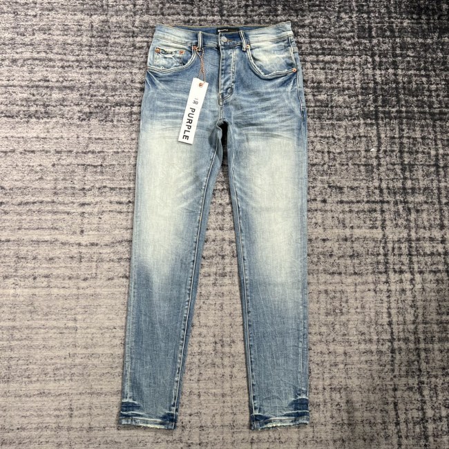 1:1 quality version Men's Washed Old  Slim Fit Jeans