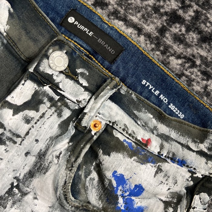 1:1 quality version Street Graffiti Trend Jeans