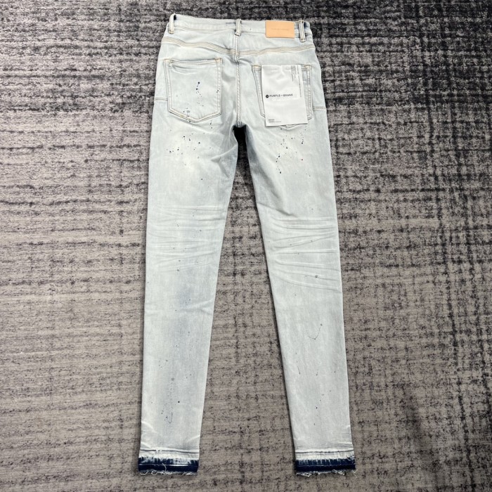 1:1 quality version Watercolor Splash Trendy Jeans