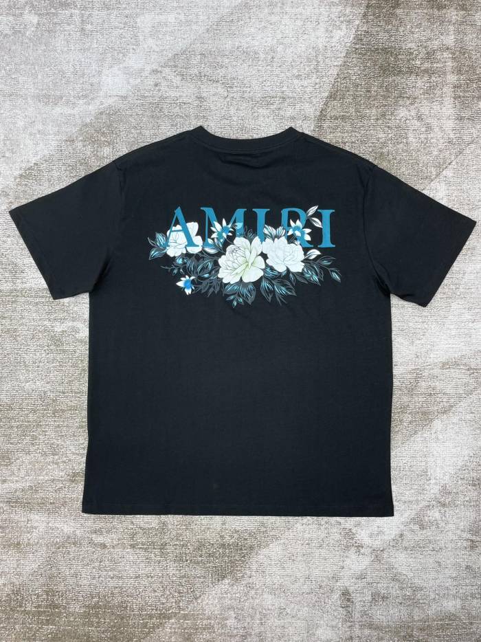 1:1 quality version New Rose Print T-shirt 2 colors