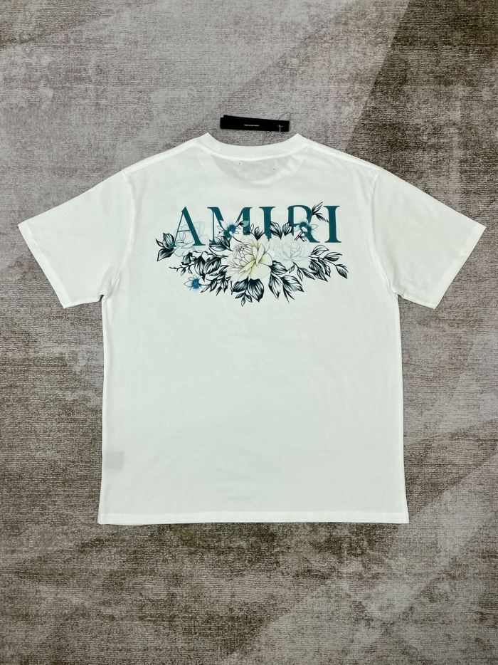 1:1 quality version New Rose Print T-shirt 2 colors