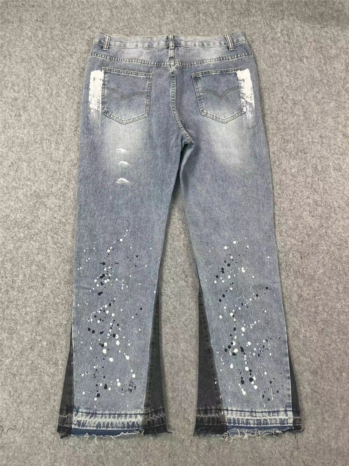 Splash Watercolor Small Fresh Jeans