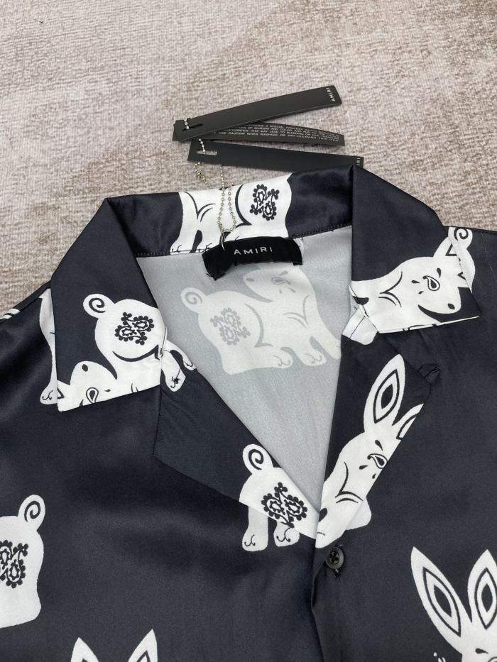 1:1 quality version Rabbit Year Limited Edition Silk Shirt