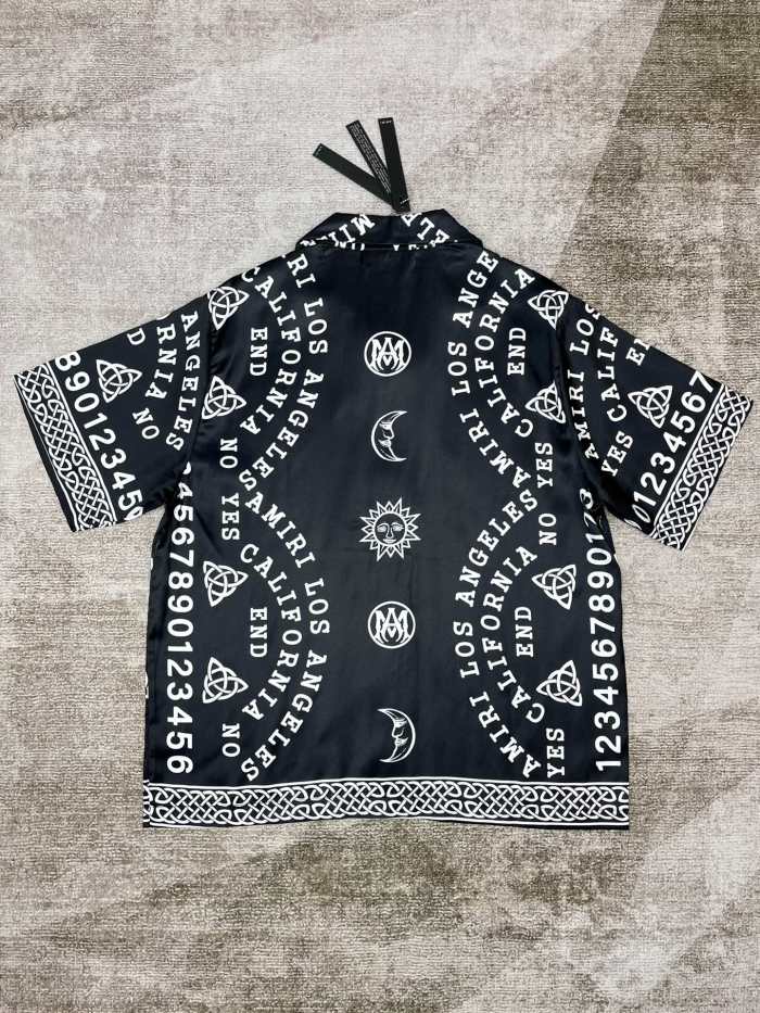 1:1 quality version New Version pattern Silk Shirt