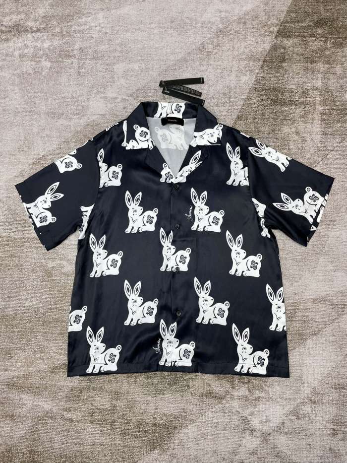 1:1 quality version Rabbit Year Limited Edition Silk Shirt