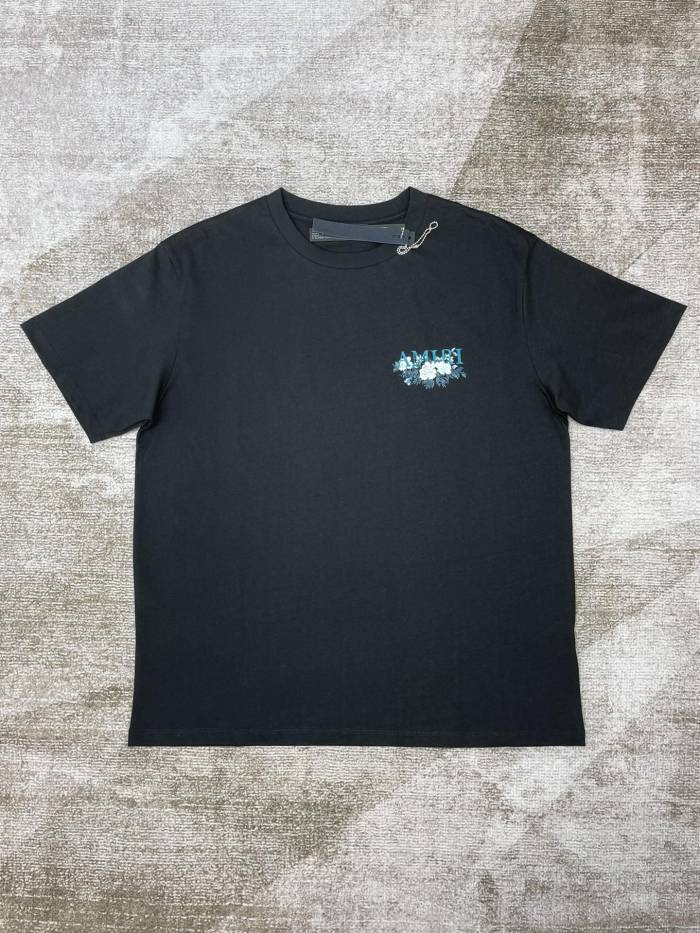 1:1 quality version New Rose Print T-shirt 2 colors