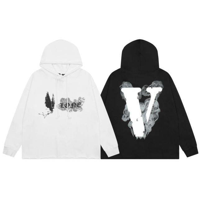 1:1 quality version Smoke Devil Angel Print Hoodie 2 Colors