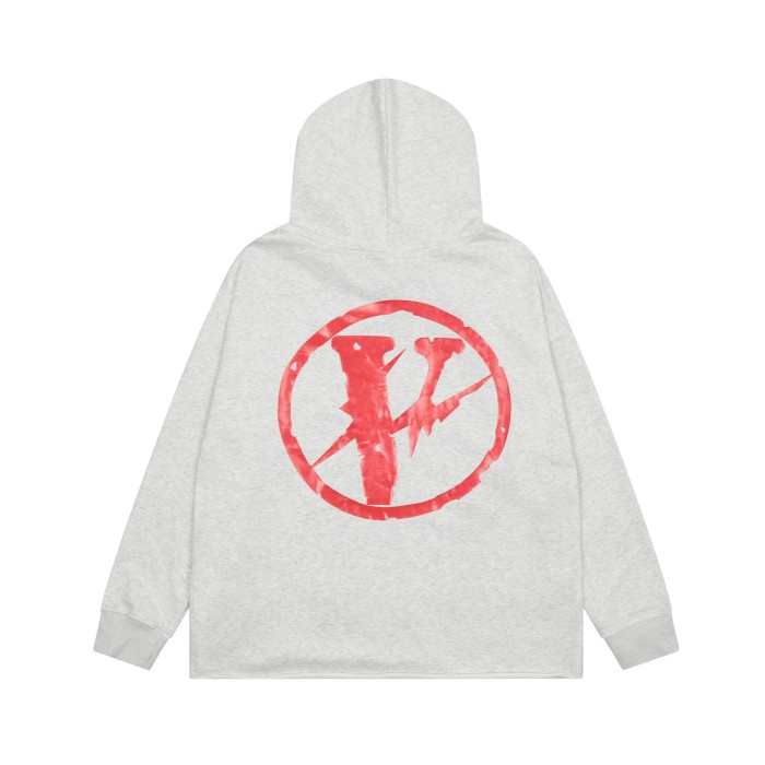 1:1 quality version  High Street Lightning V Print Hoodie 2 Colors