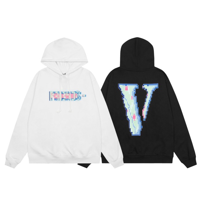 1:1 quality version  Big V Mosaic Hoodie 2 Colors