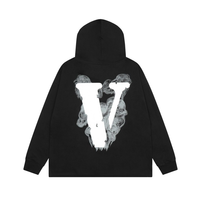 1:1 quality version Smoke Devil Angel Print Hoodie 2 Colors